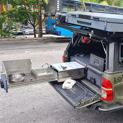 Blwch cegin gwersyll cludadwy